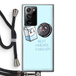 CaseCompany Best Friend Forever: Samsung Galaxy Note 20 Ultra / Note 20 Ultra 5G Transparant Hoesje met koord