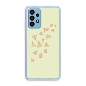 CaseCompany Falling Leaves: Samsung Galaxy A52 Transparant Hoesje