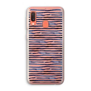 CaseCompany Verrassende lijnen: Samsung Galaxy A20e Transparant Hoesje