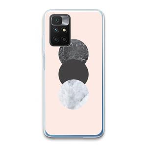 CaseCompany Marmeren cirkels: Xiaomi Redmi 10 Transparant Hoesje