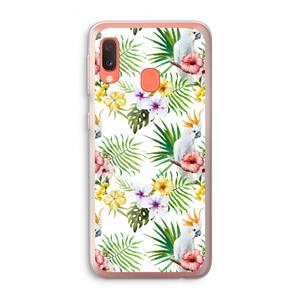 CaseCompany Gele kuif: Samsung Galaxy A20e Transparant Hoesje