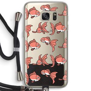 CaseCompany Blub: Samsung Galaxy S7 Transparant Hoesje met koord
