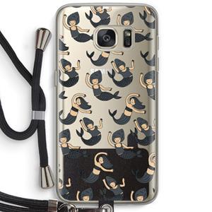 CaseCompany Zeemeermin: Samsung Galaxy S7 Transparant Hoesje met koord