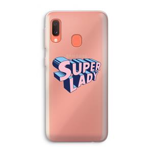 CaseCompany Superlady: Samsung Galaxy A20e Transparant Hoesje