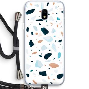 CaseCompany Terrazzo N°13: Samsung Galaxy J3 (2017) Transparant Hoesje met koord