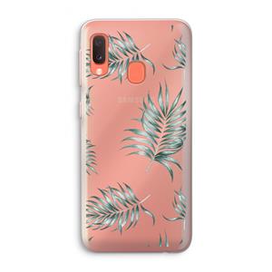 CaseCompany Simple leaves: Samsung Galaxy A20e Transparant Hoesje