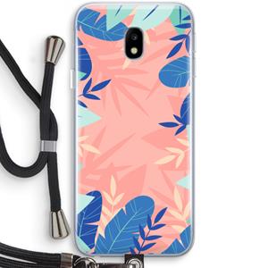CaseCompany Tropisch: Samsung Galaxy J3 (2017) Transparant Hoesje met koord
