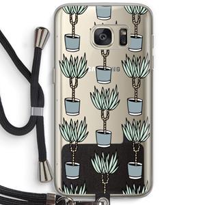 CaseCompany Boompje: Samsung Galaxy S7 Transparant Hoesje met koord