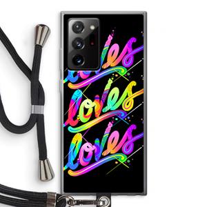 CaseCompany Loves: Samsung Galaxy Note 20 Ultra / Note 20 Ultra 5G Transparant Hoesje met koord