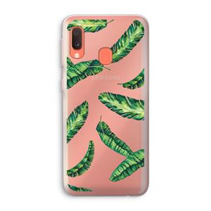 CaseCompany Lange bladeren: Samsung Galaxy A20e Transparant Hoesje