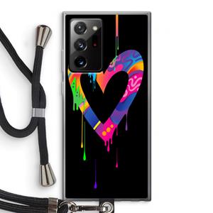 CaseCompany Melts My Heart: Samsung Galaxy Note 20 Ultra / Note 20 Ultra 5G Transparant Hoesje met koord