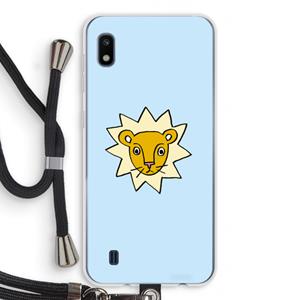 CaseCompany Kleine leeuw: Samsung Galaxy A10 Transparant Hoesje met koord
