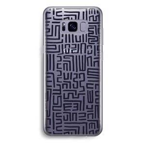 CaseCompany Moroccan Print: Samsung Galaxy S8 Plus Transparant Hoesje