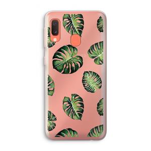 CaseCompany Tropische bladeren: Samsung Galaxy A20e Transparant Hoesje