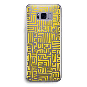 CaseCompany Majorelle Blue Print: Samsung Galaxy S8 Plus Transparant Hoesje