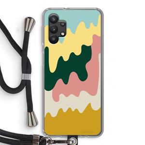 CaseCompany Baar B: Samsung Galaxy A32 5G Transparant Hoesje met koord