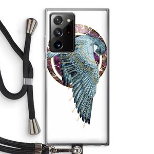 CaseCompany Golden Falcon: Samsung Galaxy Note 20 Ultra / Note 20 Ultra 5G Transparant Hoesje met koord