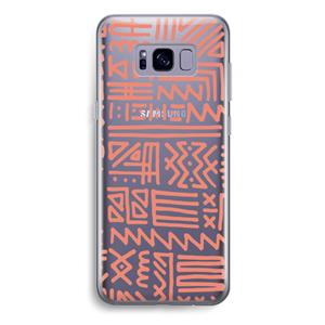 CaseCompany Marrakech Pink: Samsung Galaxy S8 Plus Transparant Hoesje