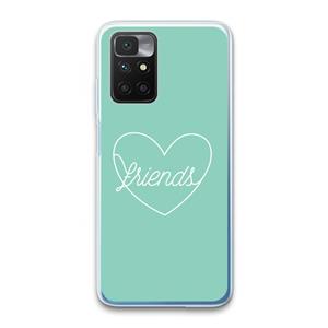 CaseCompany Friends heart pastel: Xiaomi Redmi 10 Transparant Hoesje