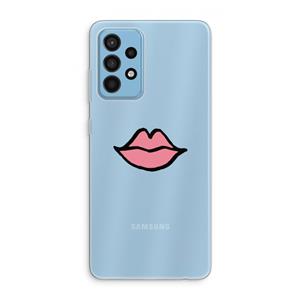 CaseCompany Kusje: Samsung Galaxy A52 Transparant Hoesje
