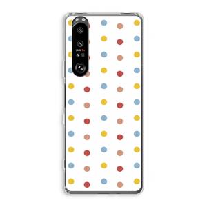 CaseCompany Bollen: Sony Xperia 1 III Transparant Hoesje