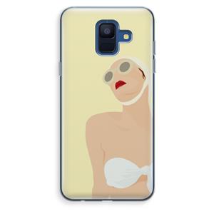 CaseCompany Summer: Samsung Galaxy A6 (2018) Transparant Hoesje