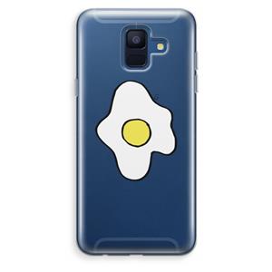 CaseCompany Spiegelei: Samsung Galaxy A6 (2018) Transparant Hoesje