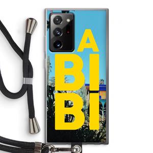 CaseCompany Habibi Majorelle : Samsung Galaxy Note 20 Ultra / Note 20 Ultra 5G Transparant Hoesje met koord