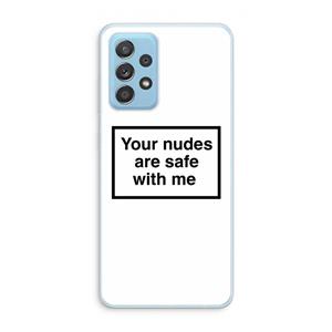 CaseCompany Safe with me: Samsung Galaxy A73 Transparant Hoesje