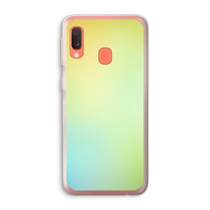 CaseCompany Minty mist pastel: Samsung Galaxy A20e Transparant Hoesje