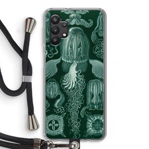 CaseCompany Haeckel Cubomedusae: Samsung Galaxy A32 5G Transparant Hoesje met koord