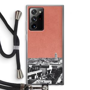 CaseCompany Marrakech Skyline : Samsung Galaxy Note 20 Ultra / Note 20 Ultra 5G Transparant Hoesje met koord