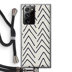CaseCompany Marrakech Arrows: Samsung Galaxy Note 20 Ultra / Note 20 Ultra 5G Transparant Hoesje met koord