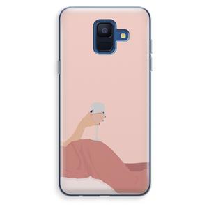 CaseCompany Wine: Samsung Galaxy A6 (2018) Transparant Hoesje