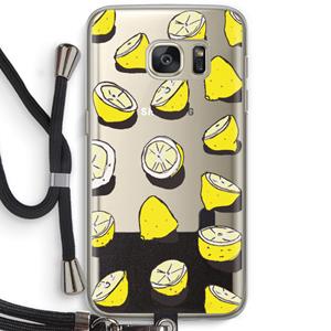 CaseCompany When Life Gives You Lemons...: Samsung Galaxy S7 Transparant Hoesje met koord