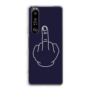 CaseCompany F**k U: Sony Xperia 1 III Transparant Hoesje