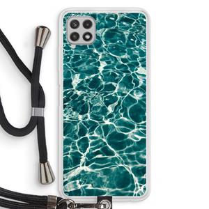 CaseCompany Weerkaatsing water: Samsung Galaxy A22 4G Transparant Hoesje met koord