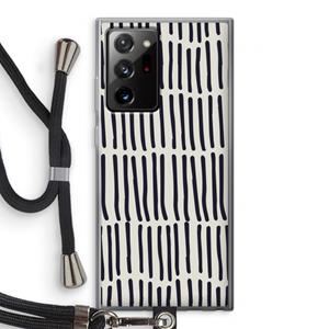 CaseCompany Moroccan stripes: Samsung Galaxy Note 20 Ultra / Note 20 Ultra 5G Transparant Hoesje met koord