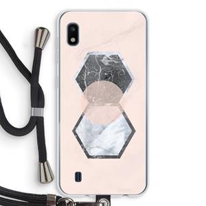 CaseCompany Creatieve toets: Samsung Galaxy A10 Transparant Hoesje met koord