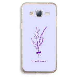 CaseCompany Be a wildflower: Samsung Galaxy J3 (2016) Transparant Hoesje