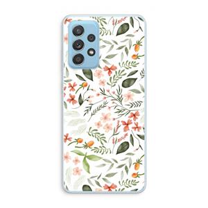 CaseCompany Sweet little flowers: Samsung Galaxy A73 Transparant Hoesje