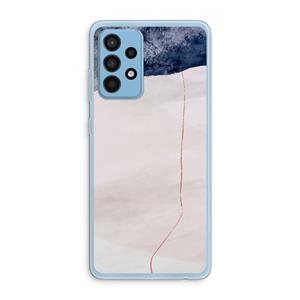 CaseCompany Stone White: Samsung Galaxy A52 Transparant Hoesje