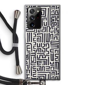 CaseCompany Moroccan Print: Samsung Galaxy Note 20 Ultra / Note 20 Ultra 5G Transparant Hoesje met koord