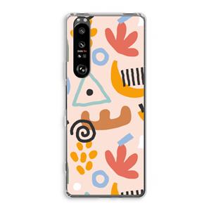 CaseCompany Abstract: Sony Xperia 1 III Transparant Hoesje