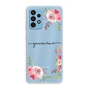 CaseCompany Rozen: Samsung Galaxy A52 Transparant Hoesje
