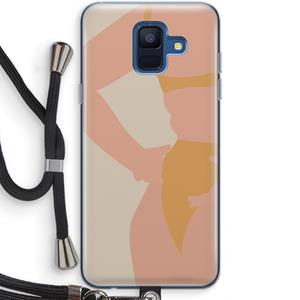 CaseCompany Bikini body: Samsung Galaxy A6 (2018) Transparant Hoesje met koord