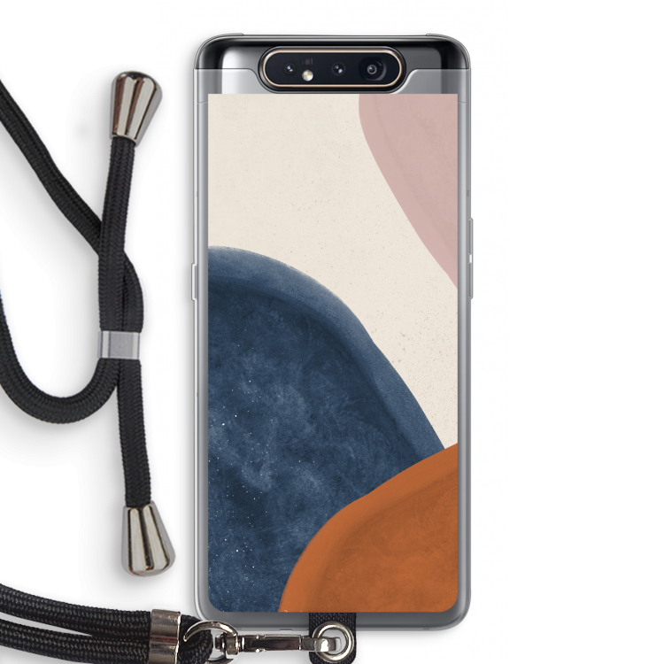 CaseCompany Geo #1: Samsung Galaxy A80 Transparant Hoesje met koord