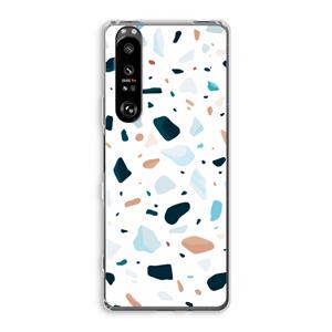 CaseCompany Terrazzo N°13: Sony Xperia 1 III Transparant Hoesje