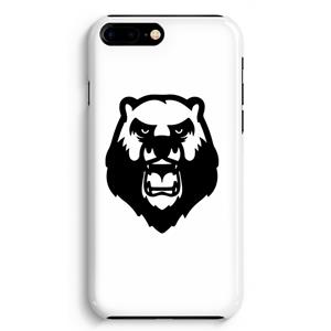 CaseCompany Angry Bear (white): iPhone 8 Plus Volledig Geprint Hoesje