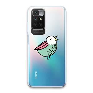 CaseCompany Birdy: Xiaomi Redmi 10 Transparant Hoesje